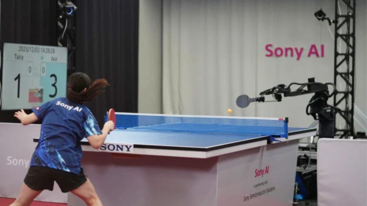 el robot de IA de Sony compitió y les ganó a los mejores jugadores de tenis de mesa