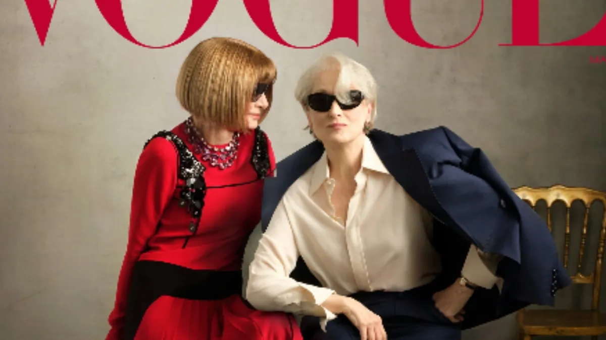 Meryl Streep y Anna Wintour en la tapa de Vogue: adelantaron los nuevos looks de El diablo se viste a la moda