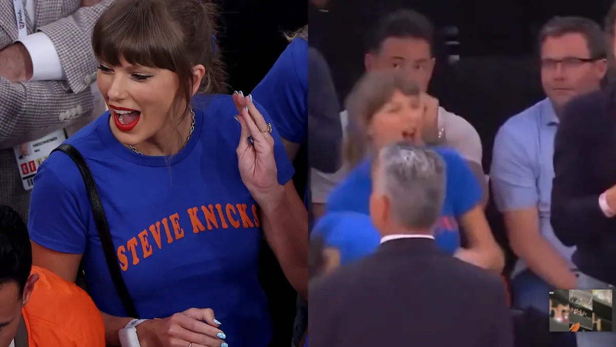 Taylor Swift celebró la victoria de los Knicks en la NBA y su baile se volvió viral
