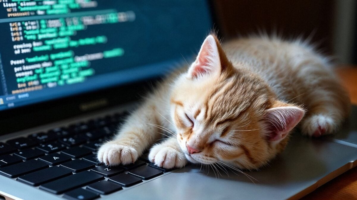 Tu gato ha aprendido que acostarse sobre el teclado consigue una respuesta inmediata