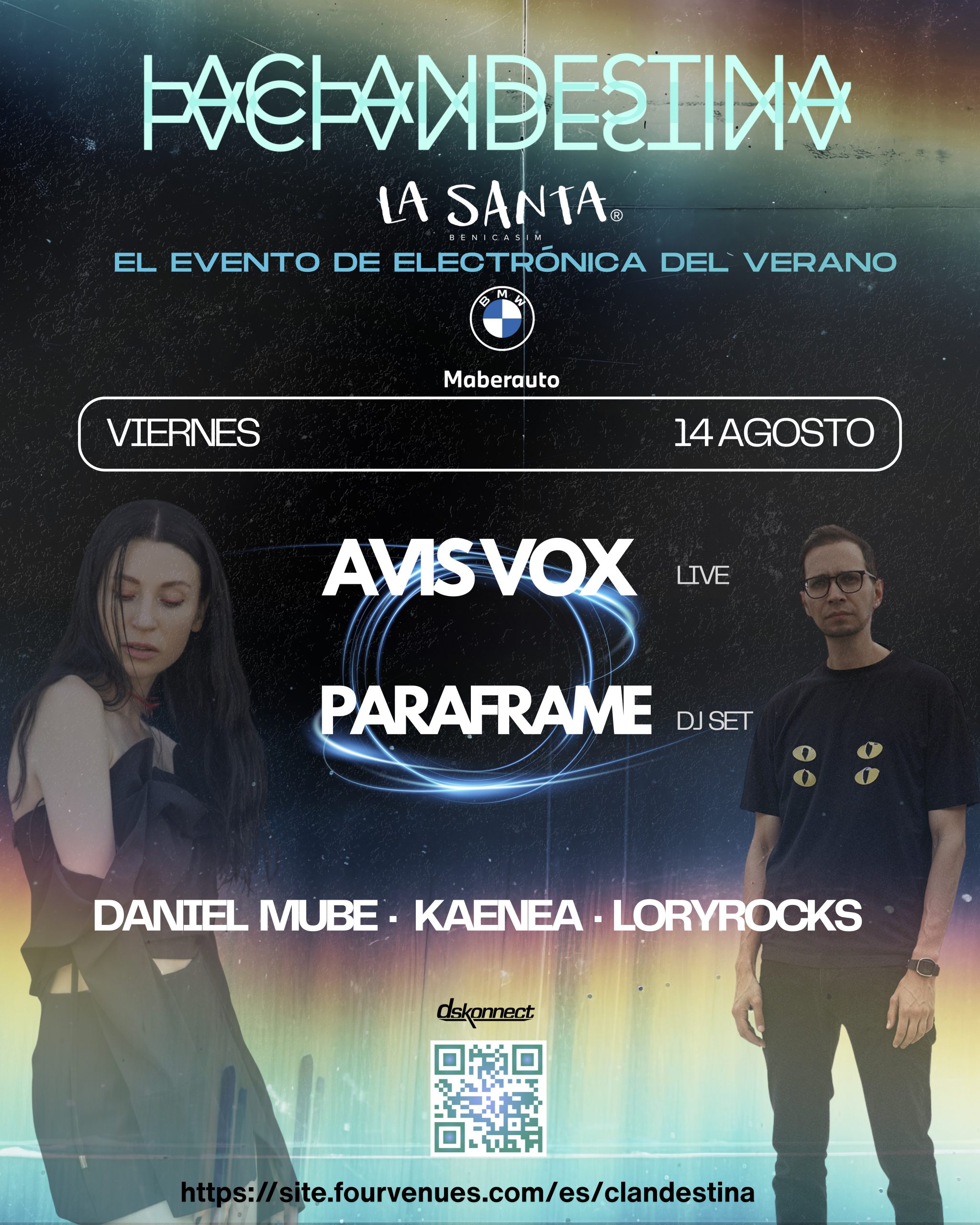 Avis Vox y Paraframe convierten Benicàssim en epicentro de la electrónica con La Clandestina Experience