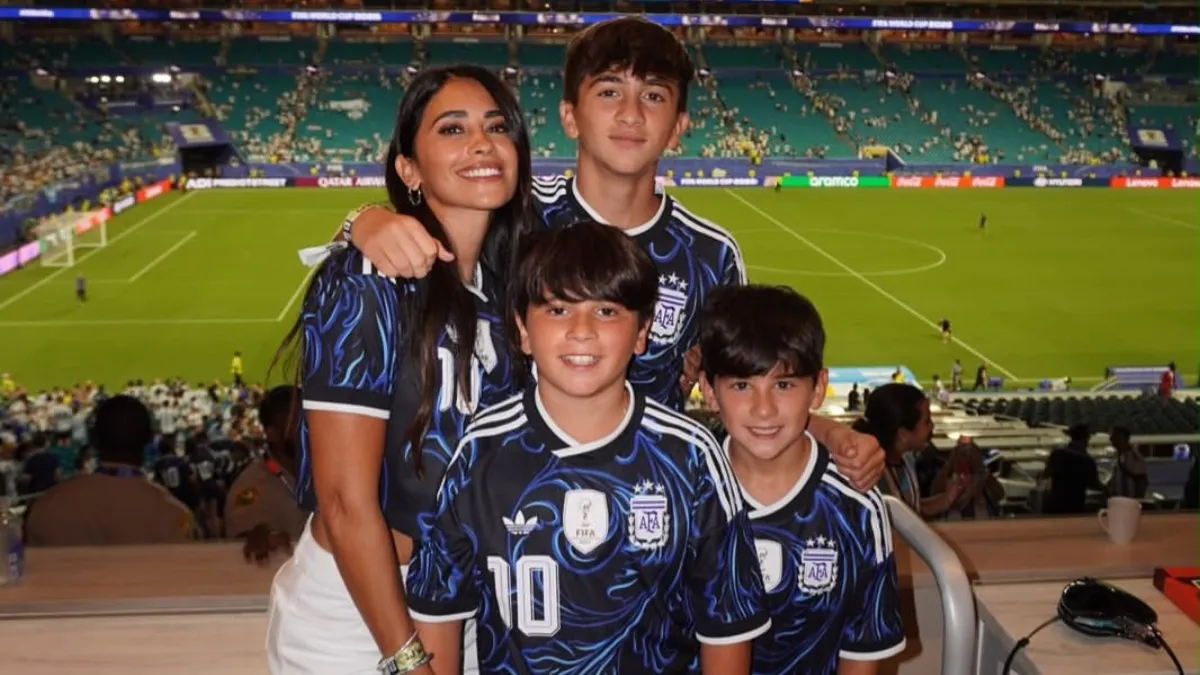 Video: así fue la llegada de Antonela Roccuzzo al estadio para ver el partido de Argentina ante Suiza