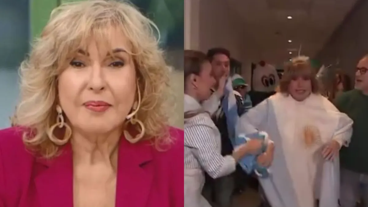 Video: Georgina Barbarossa sufrió una fuerte caída en vivo y generó preocupación
