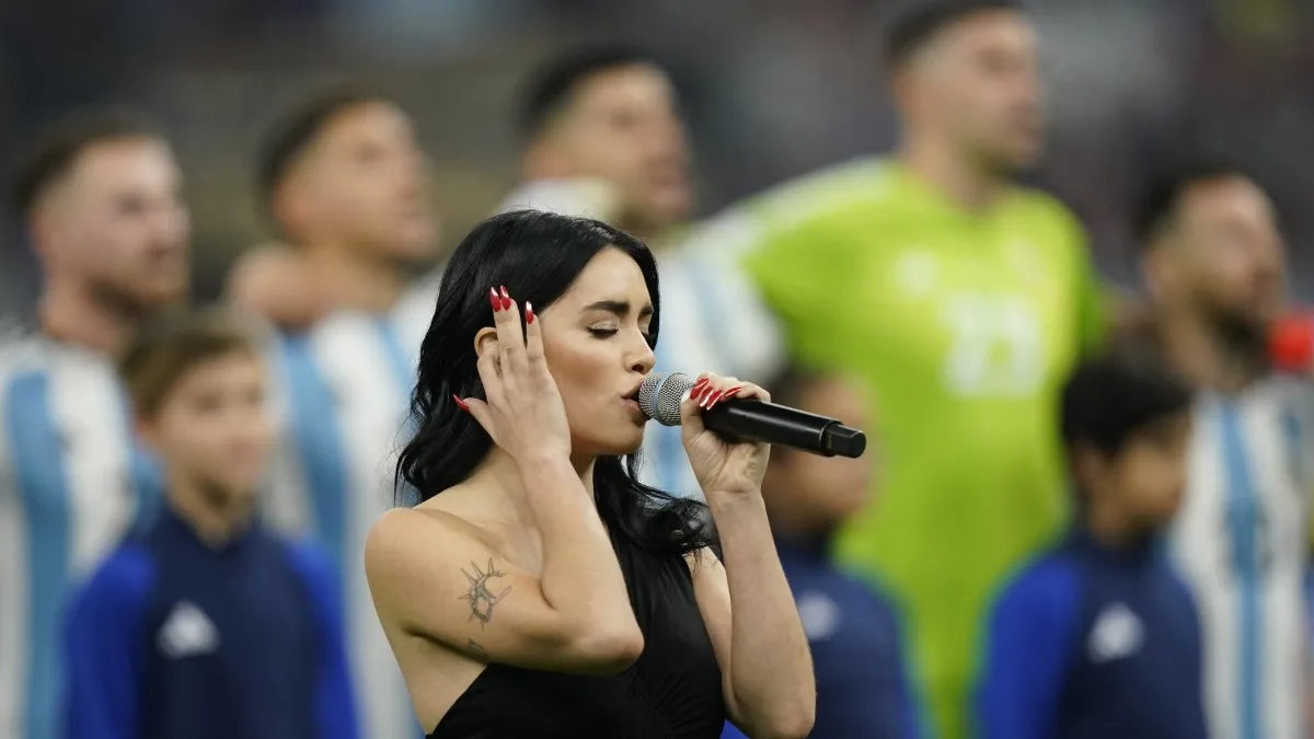La verdad por la que Lali no cantó el himno en la final entre Argentina y España