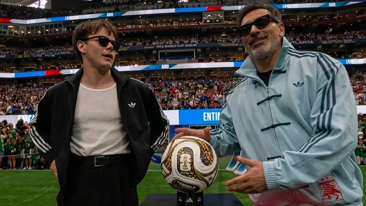 Argentina-Inglaterra: Pocho Lavezzi entró la pelota con un actor de Stranger Things