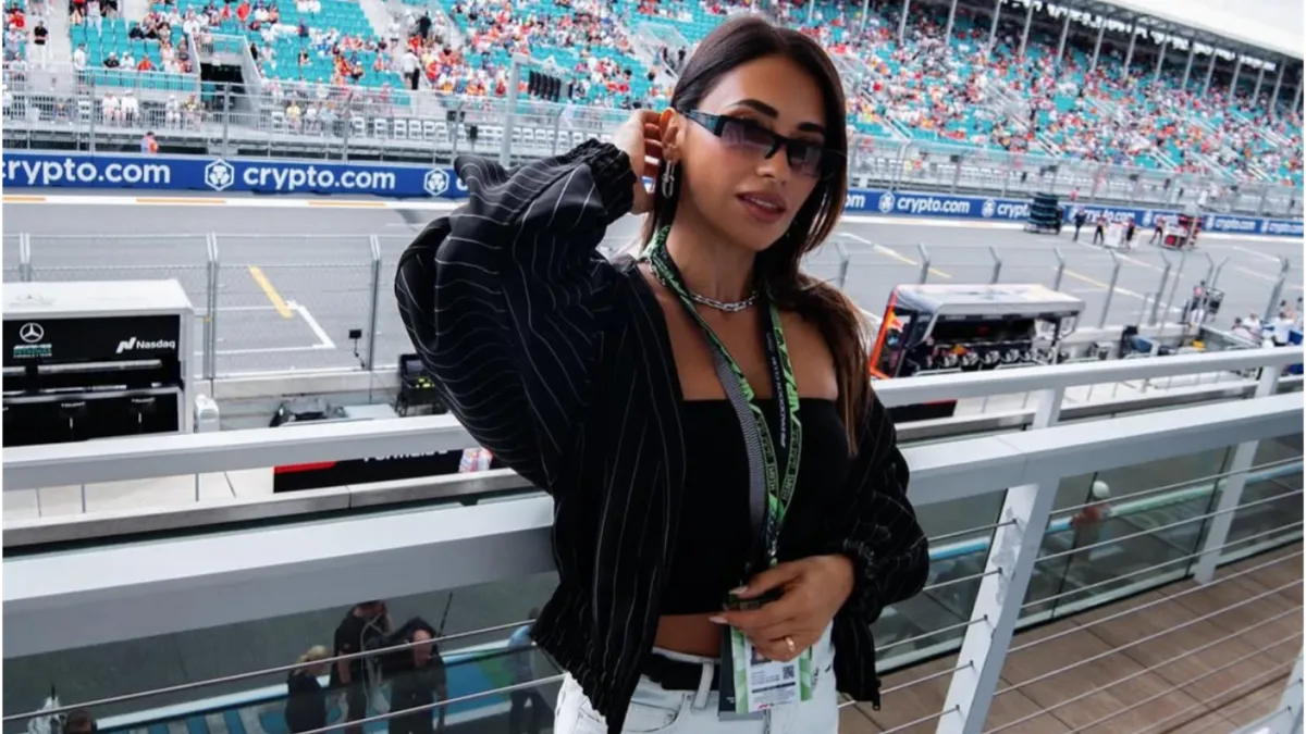 Modelo de lujo: así era la cartera que Antonela Roccuzzo lució en la Fórmula 1