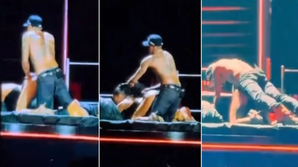 Un famoso cantante protagonizó una atrevida propuesta con una fan en una cama durante un show