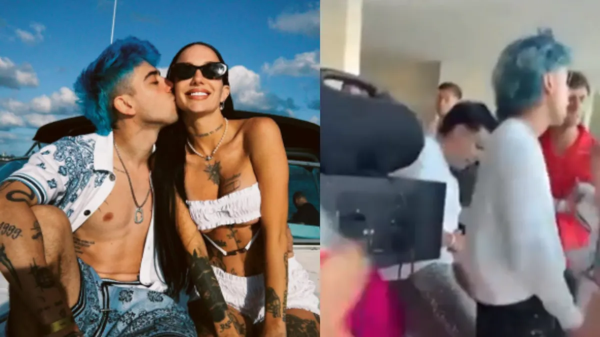 Apareció un video de Luck Ra de fiesta en Ibiza a días de su separación de La Joaqui: «Con dos chicas»