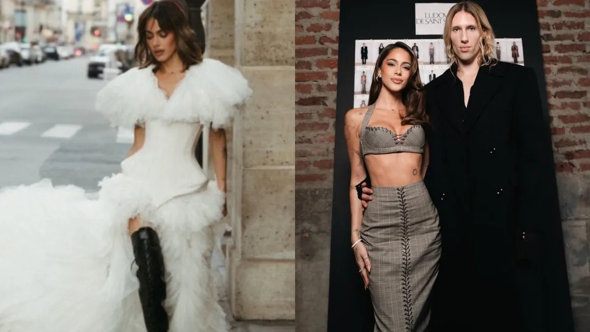 Tini en París: los detalles del vestido con un diseño exclusivo para el casamiento con De Paul