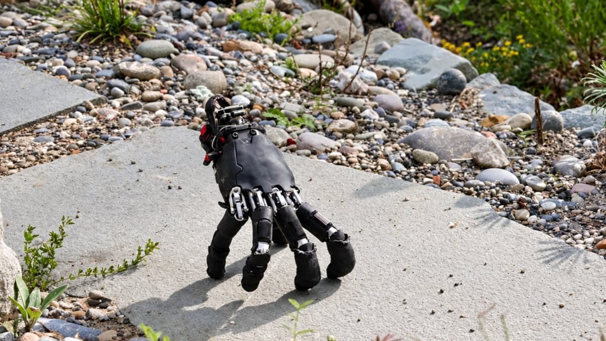 Una mano robótica cobra ‘vida’: camina sobre cinco dedos y supera todo tipo de terrenos